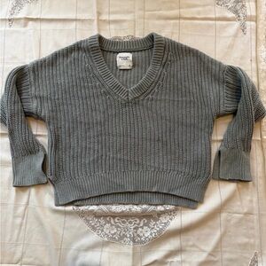 Abercrombie & Fitch Charcoal V-Neck Sweater